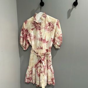 Size small gorgeous pink and cream mini dress